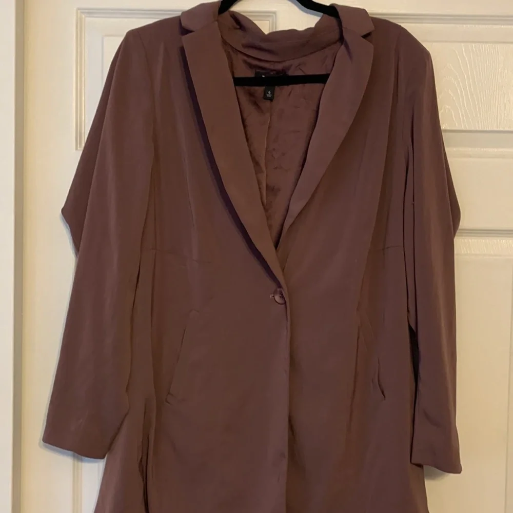 Torrid Mauve Purple Longline Blazer - Picture 3 of 5